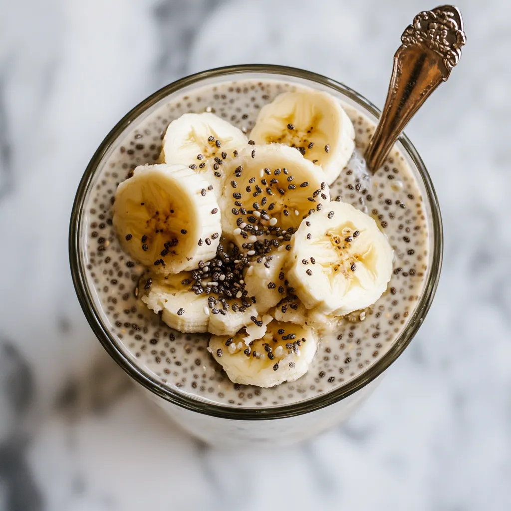 Pudim de Chia com Banana Fácil