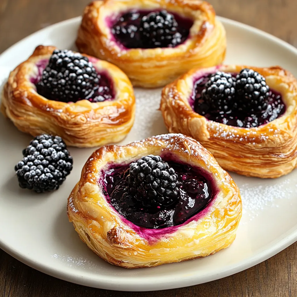 Folhado de Cream Cheese com Amora Fácil