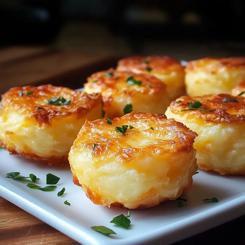 Bolinhas de Puré com Queijo Fáceis