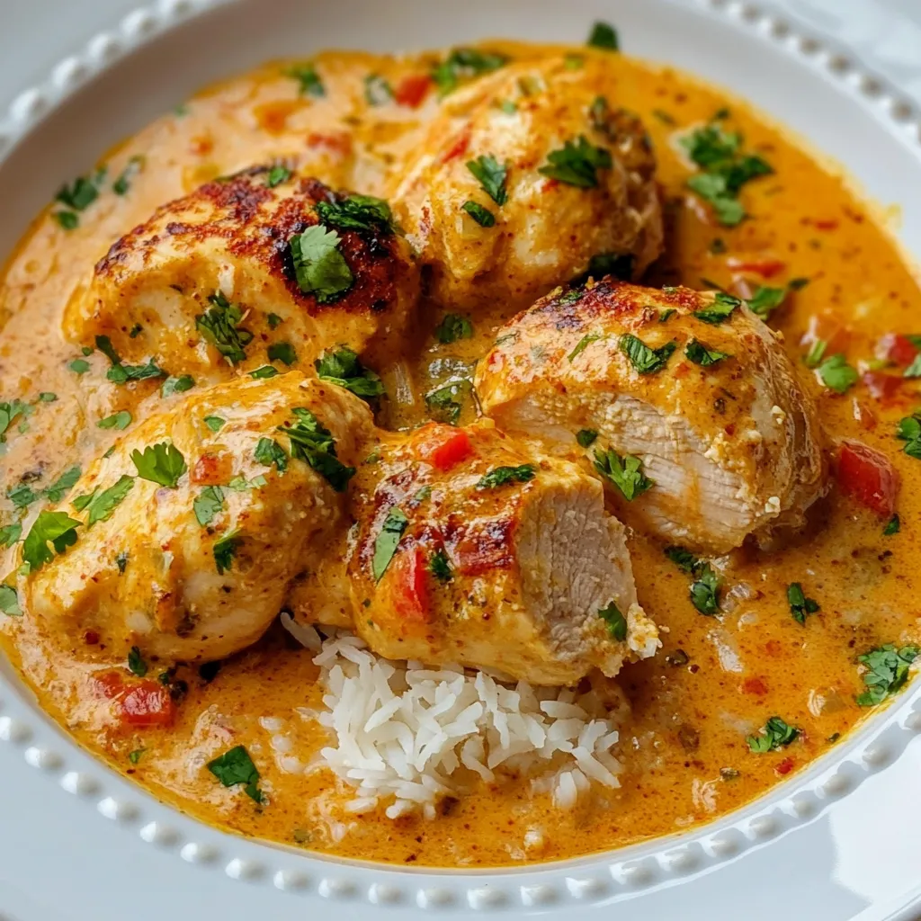 Delicioso Frango com Coco Brasileiro Picante