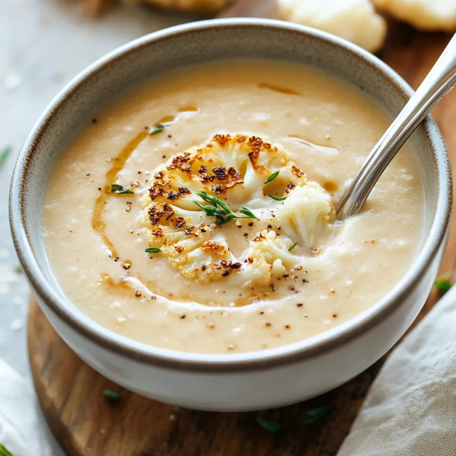 Uma tigela de sopa com uma colher dentro.