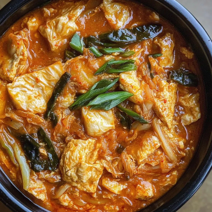 Uma tigela de comida com um vegetal verde por cima.