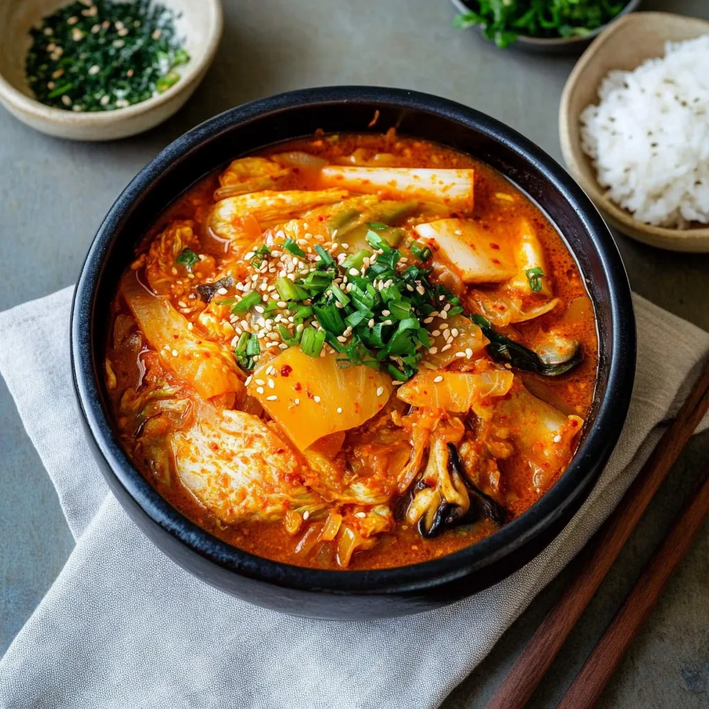 Uma tigela de sopa com vegetais e arroz.
