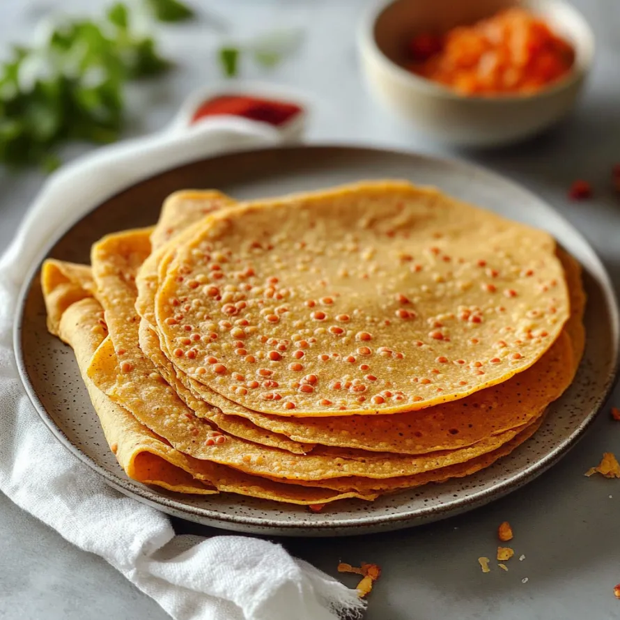 Um prato de tortilhas com uma tigela de molho.
