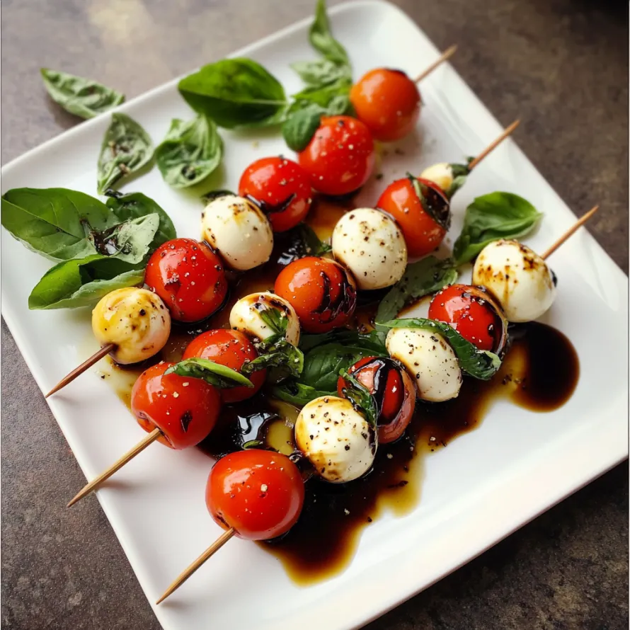 Um prato de comida com tomates e queijo.