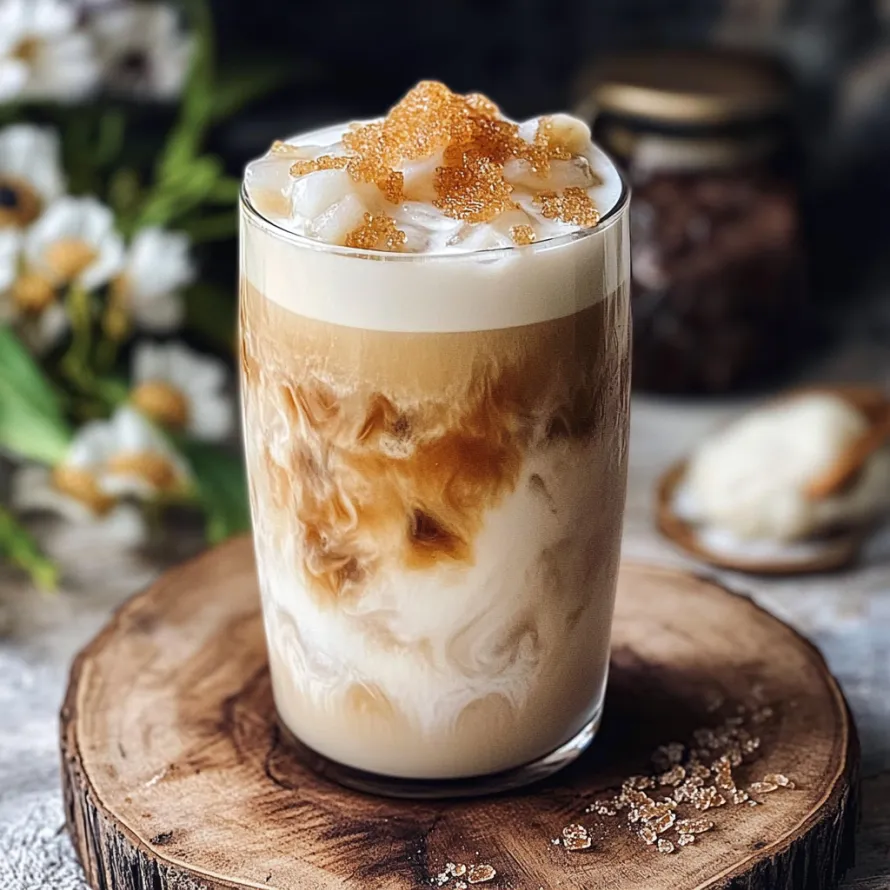 Um copo de café com chantilly.