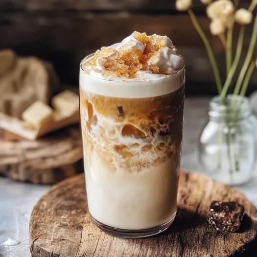A glass of coffee with whipped cream.