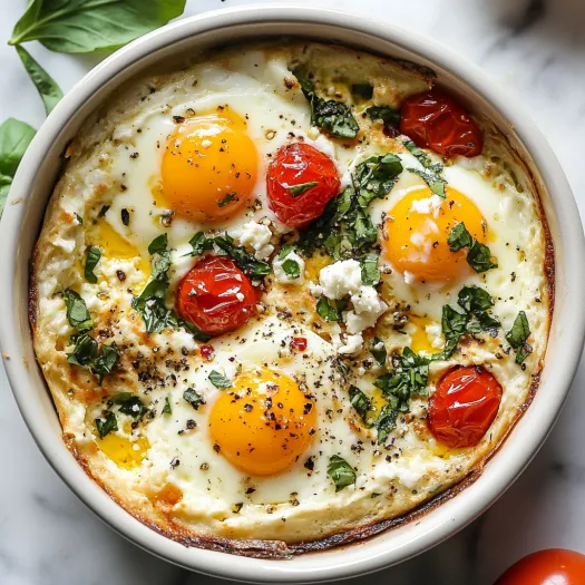 Tigela com ovos, tomates e espinafre.