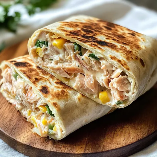 Um burrito com carne e legumes.