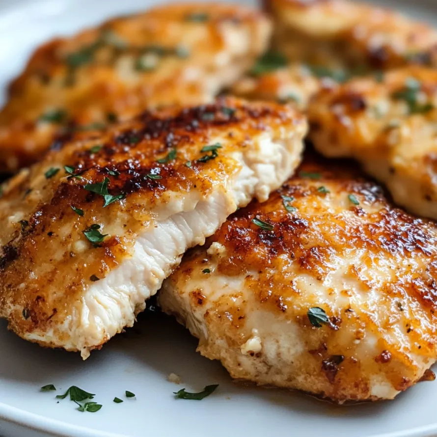 Frango em prato branco.