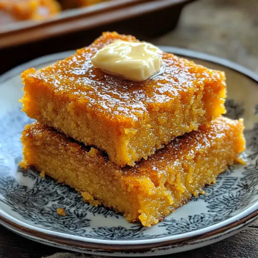 Um pedaço de bolo em uma pilha num prato.