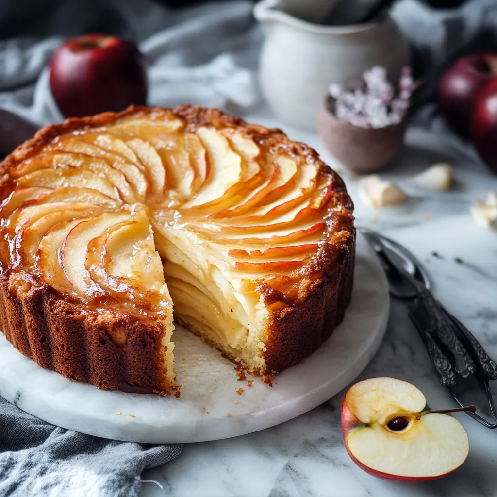 A slice of apple pie on a plate.