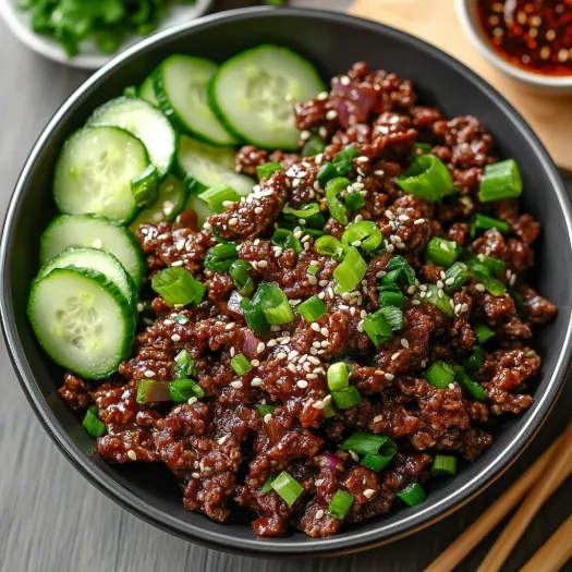 Uma tigela de carne com legumes.