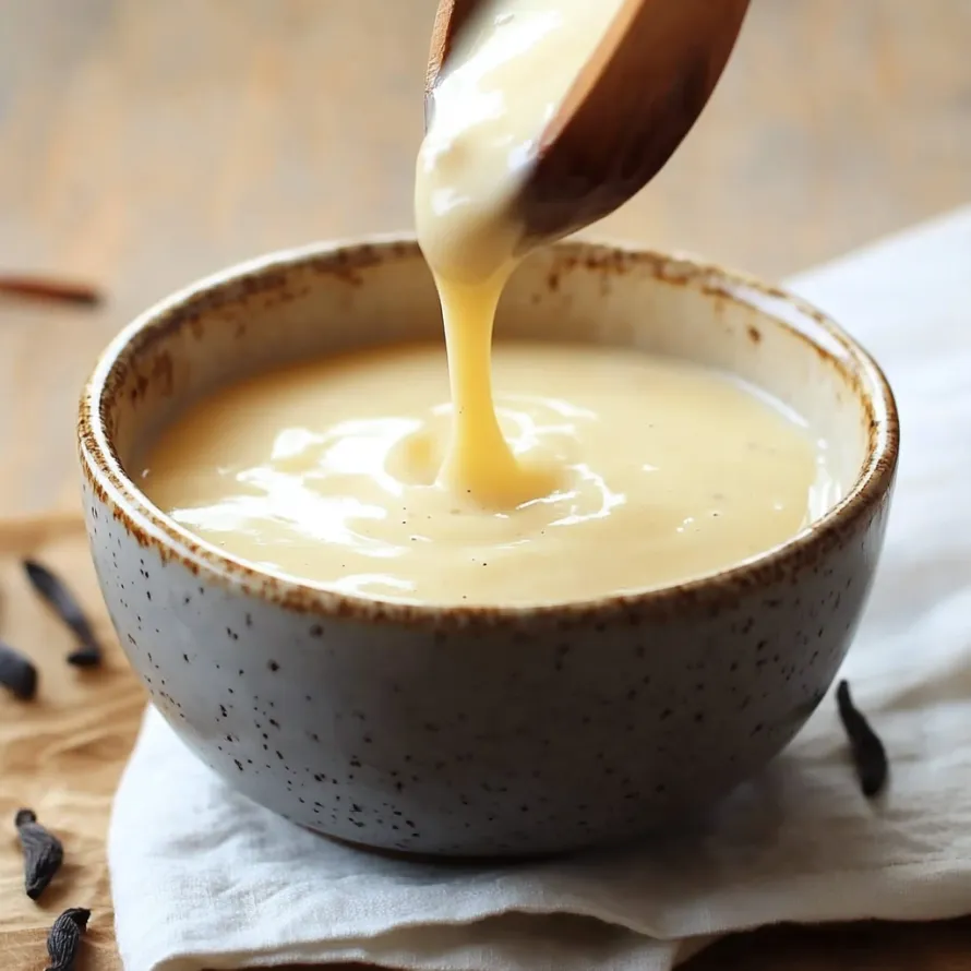 Uma colher está numa tigela de sopa.