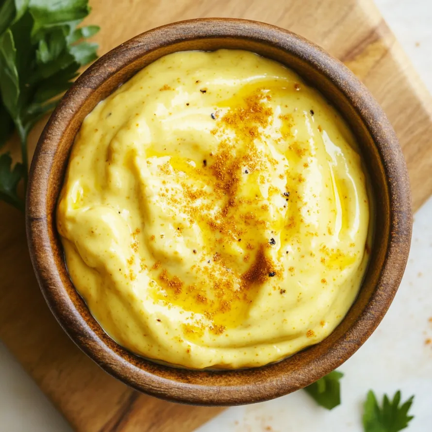 Uma tigela de sopa com uma colher dentro.