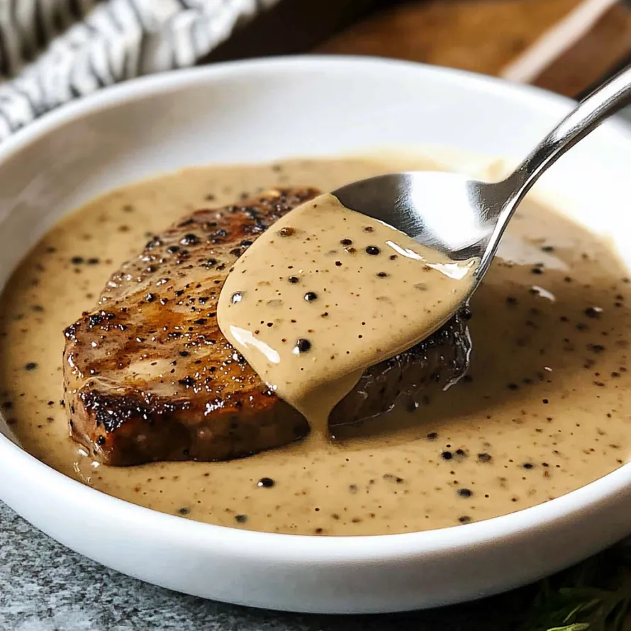Uma tigela com carne e molho.