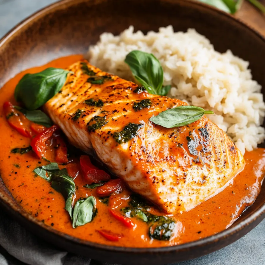 Tigela de arroz com peixe em cima.
