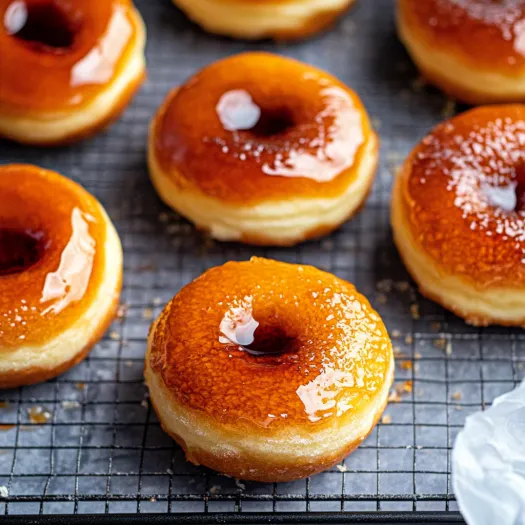 Tabuleiro com donuts cobertos com açúcar.