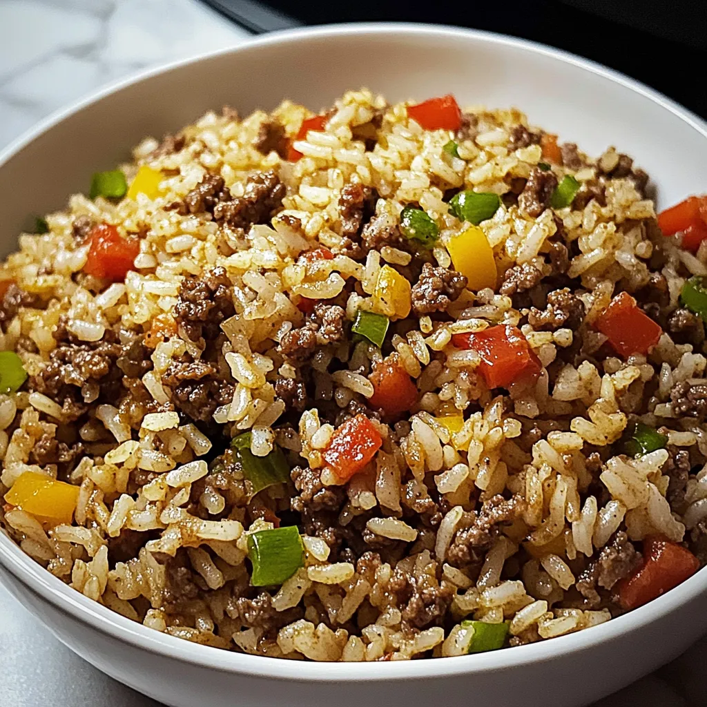 Arroz Sujo com Carne Moída