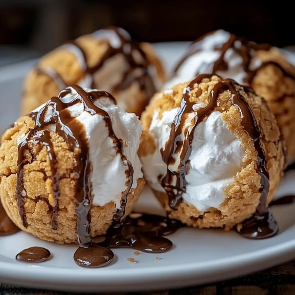 Bombas S'mores Fritas Fáceis