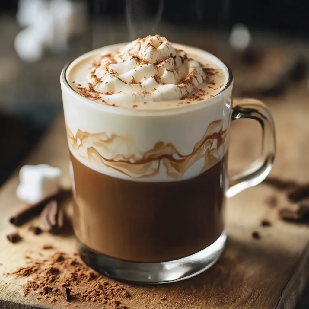 Uma chávena de café com chantilly.