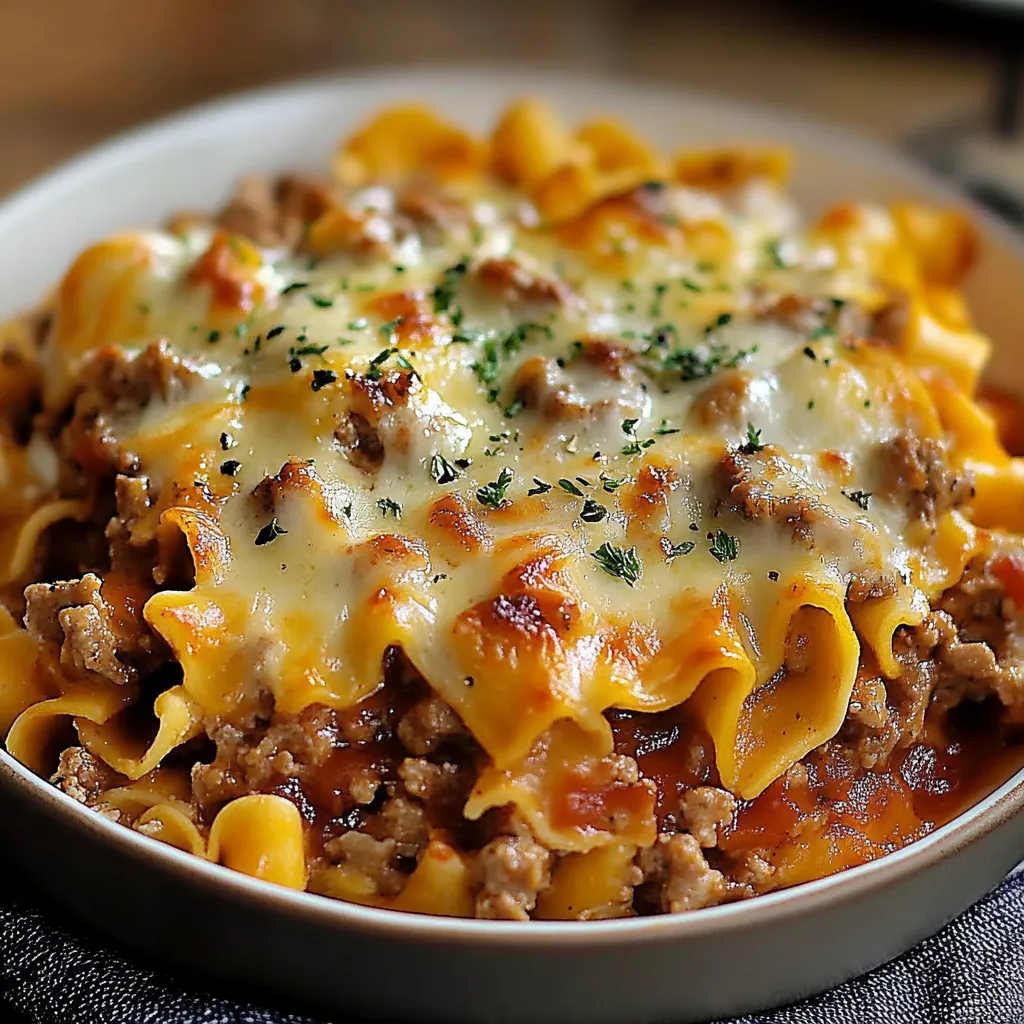 Carne Queijo Macarrão Fácil