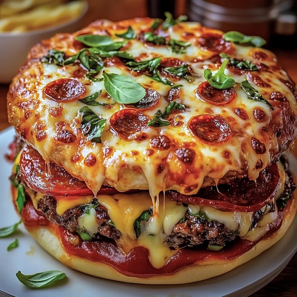 Pizza grande com pepperoni e espinafre por cima.