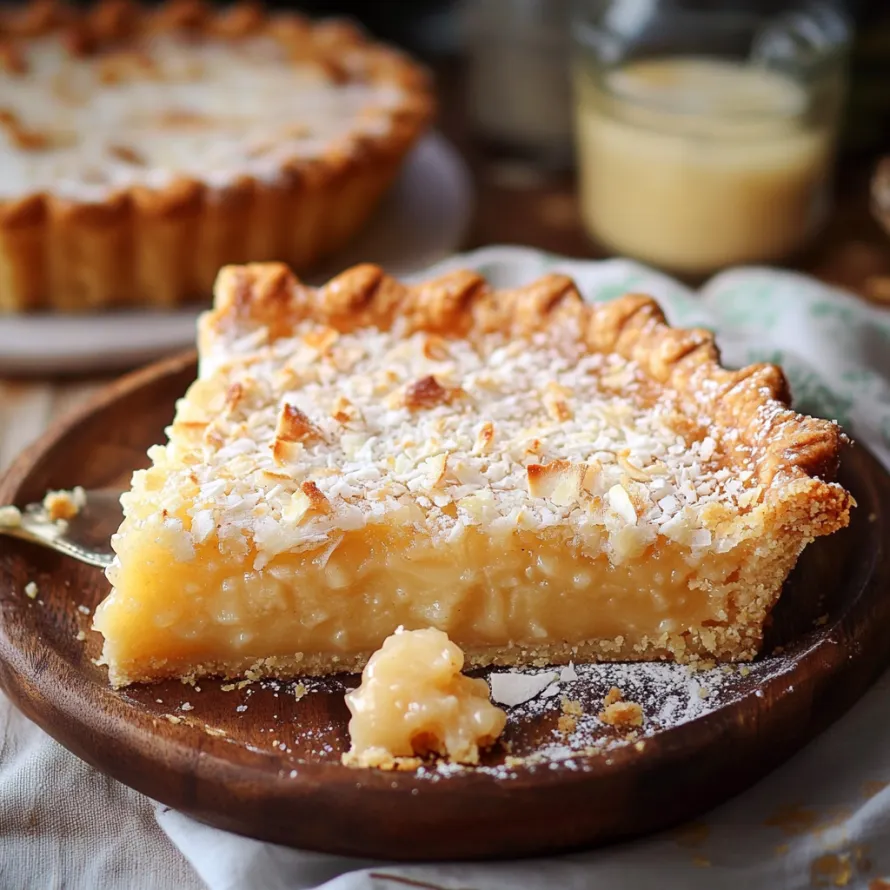 Uma fatia de torta num prato.