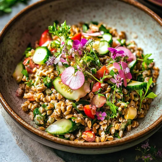 Uma tigela cheia de arroz e legumes.